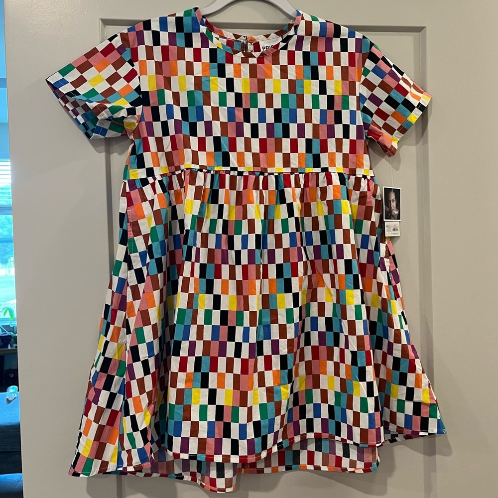 Target Pride Kid’s Dress ~ Rainbow Checkered Print